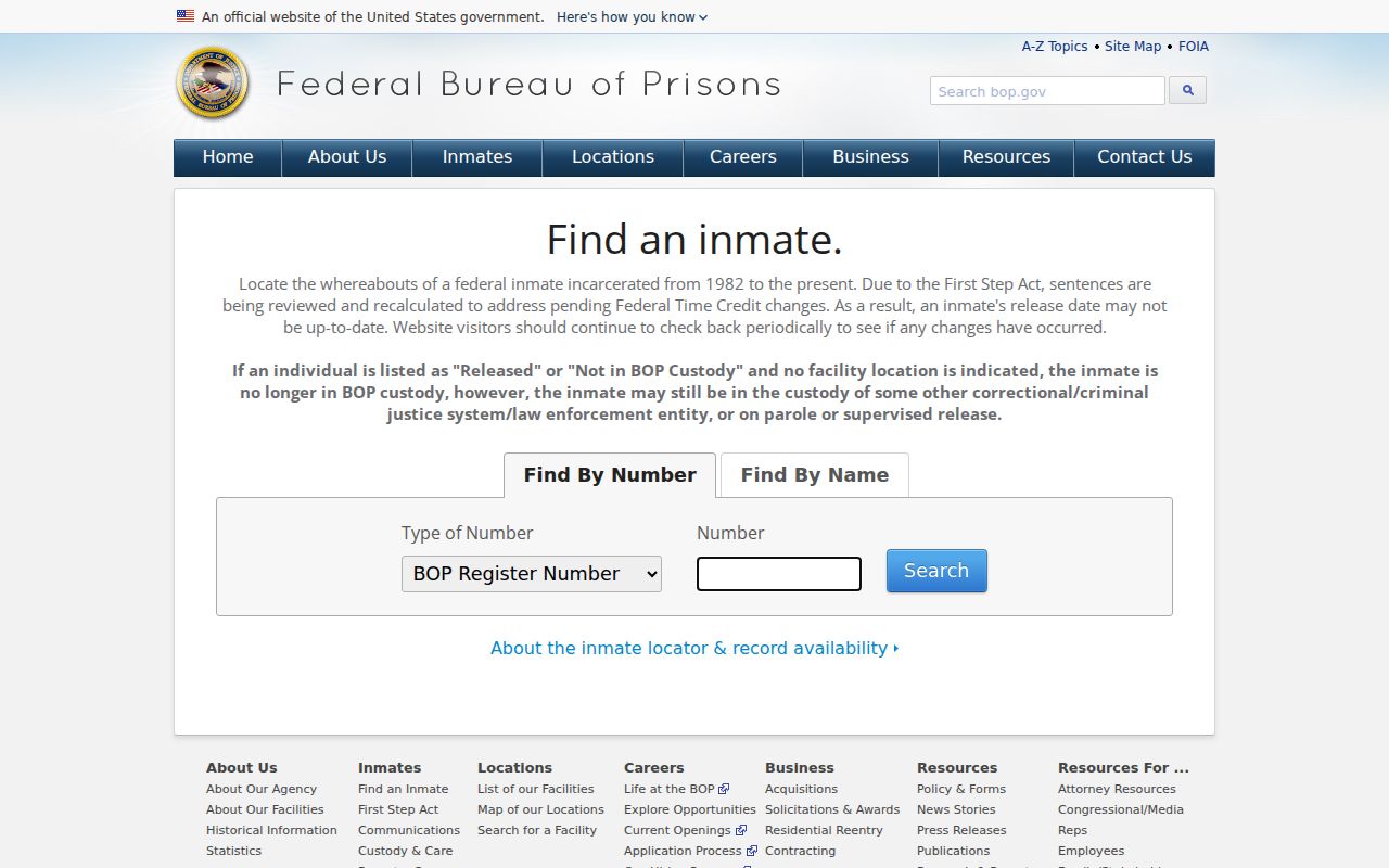 Clinton County arrest history federal custody locator