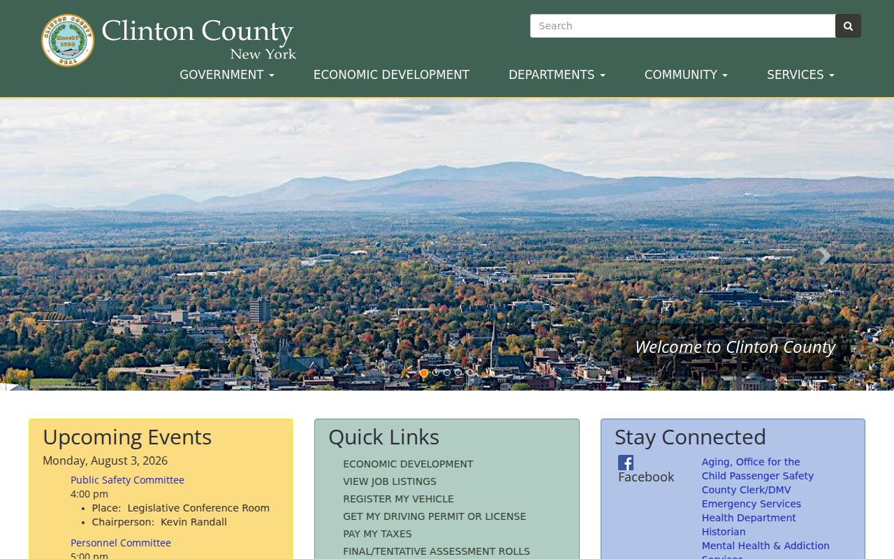 Clinton County criminal history official government records gateway