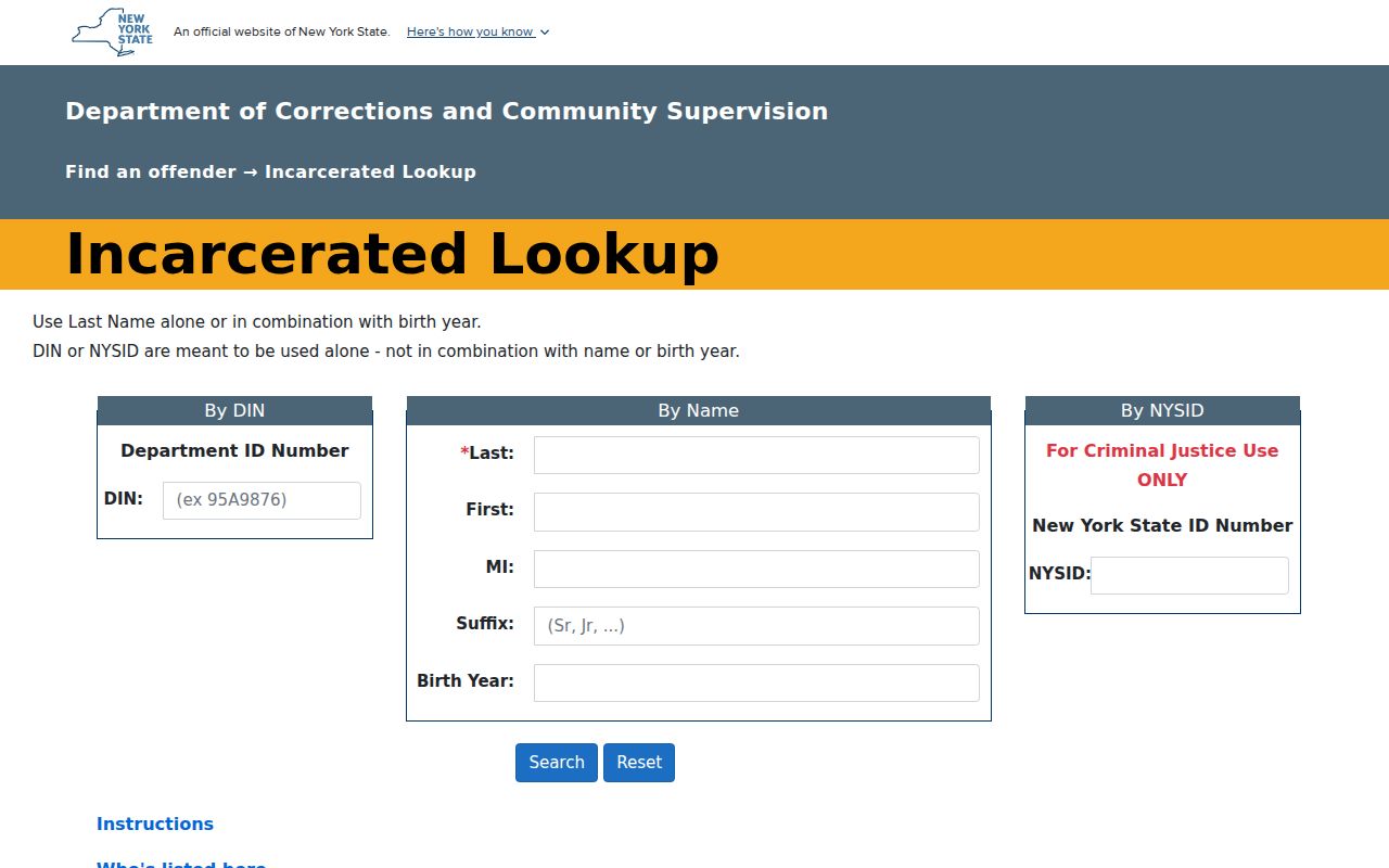 Clinton County criminal records DOCCS incarcerated person lookup